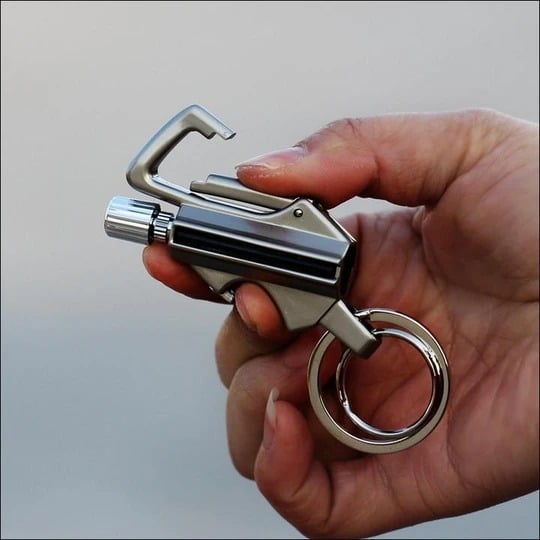 🔥💖 PROMO -50% ! Porte-clés Briquet à Silex – Étanche, Rechargeable & 10 000 Utilisations | Survie, Camping & Cadeau (4 Modèles)