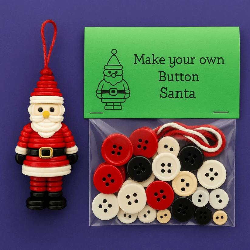⏰ Promotion du dernier jour : 50% OFF！✨ Kit de décoration DIY avec boutons 🎅🎄