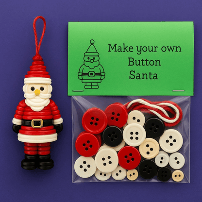 ⏰ Promotion du dernier jour : 50% OFF！✨ Kit de décoration DIY avec boutons 🎅🎄