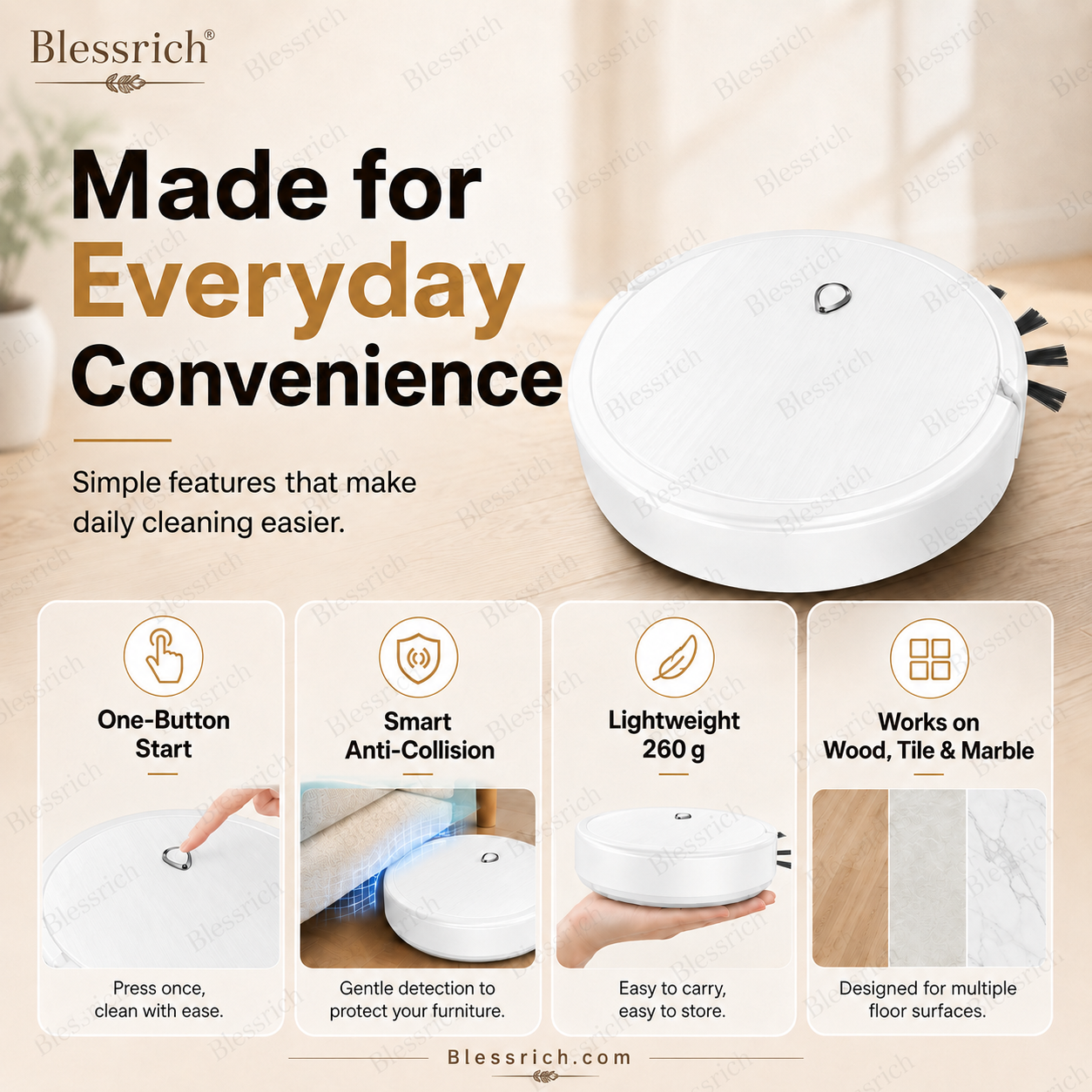 Balayeuse-robot 3-en-1 SmartSweep