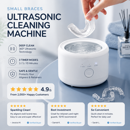 Machine à nettoyer par ultrasons pour petits appareils orthodontiques