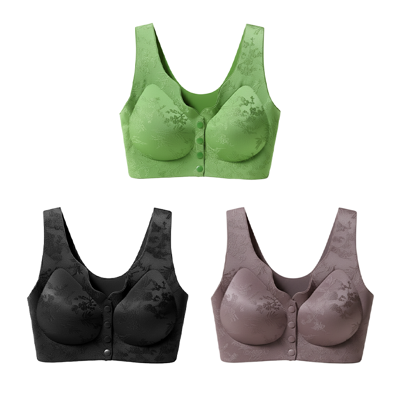 🏆Soutien-Gorge Confortable Sans Armature avec Fermeture Frontale🌿