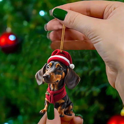 ⏳🔥50 % DE RÉDUCTION POUR UNE DURÉE LIMITÉE ! ⏰🎄 Décorations de sapin de Noël en forme de chiot 🐕🎁