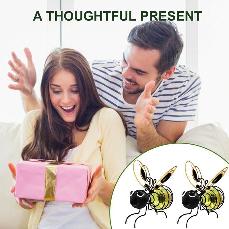 🐝 Suspension solaire en forme d'abeille pour l'extérieur – Le cadeau idéal pour les amateurs de plantes, les mamans ou tout simplement ceux qui aiment sourire ❤️