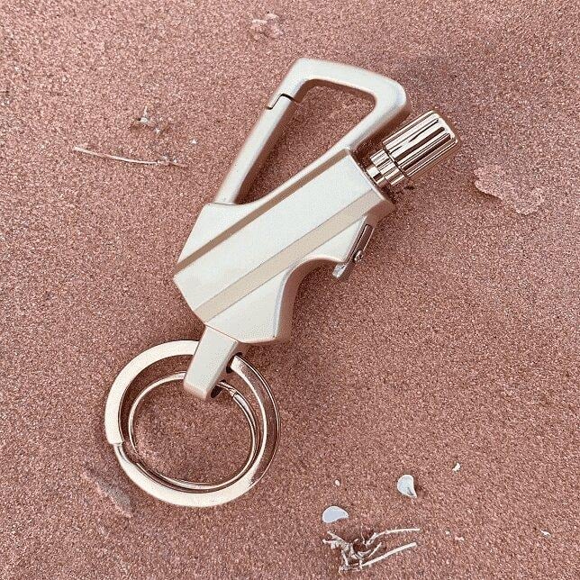 🔥💖 PROMO -50% ! Porte-clés Briquet à Silex – Étanche, Rechargeable & 10 000 Utilisations | Survie, Camping & Cadeau (4 Modèles)