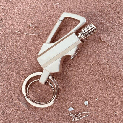 🔥💖 PROMO -50% ! Porte-clés Briquet à Silex – Étanche, Rechargeable & 10 000 Utilisations | Survie, Camping & Cadeau (4 Modèles)