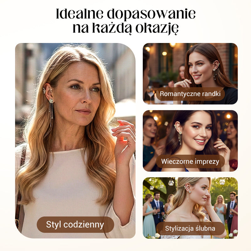 ✨🦋Boucles d'oreilles avec zircone et pompons en forme de papillons