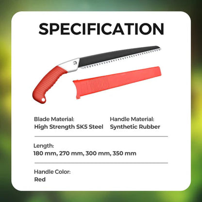 📢📢50% de réduction ! 🔥 Scie d’élagage universelle en acier SK5 – Lame tranchante, poignée ergonomique & fourreau inclus, idéale pour tous les arbres ! 🌳
