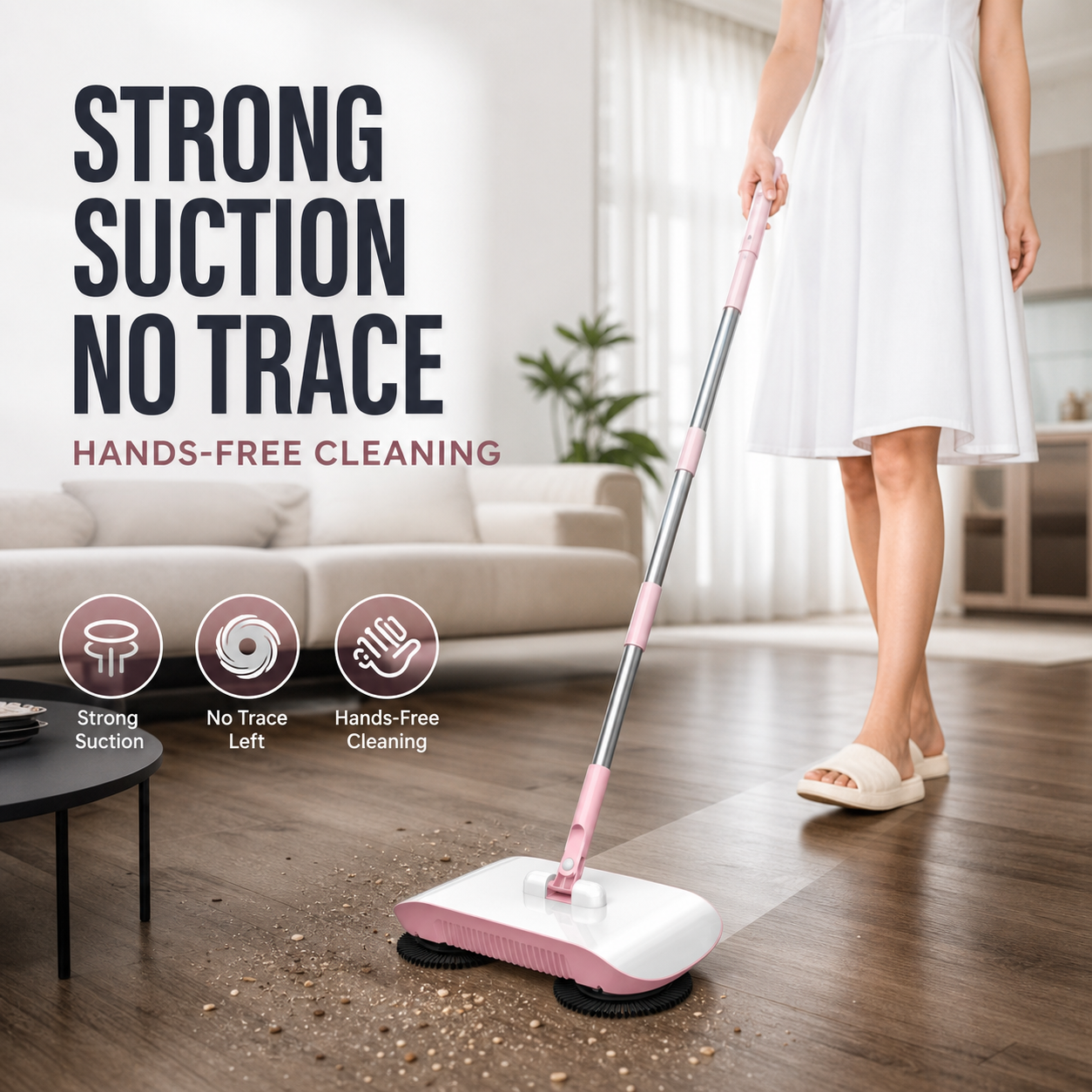 Aspirateur Robot Intelligent avec Fraises et Balai