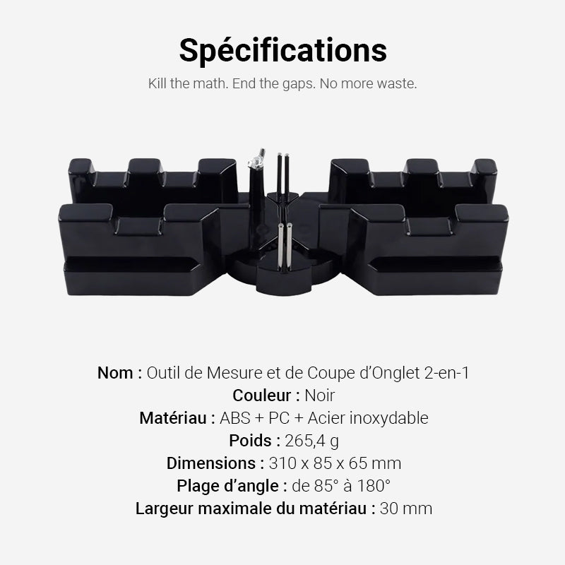 🔈🔈 50% DE RÉDUCTION ! ✨ Outil 2-en-1 Mesure et Coupe - Précision Maximale, Gain de Temps pour Bricolage et Menuiserie 📐