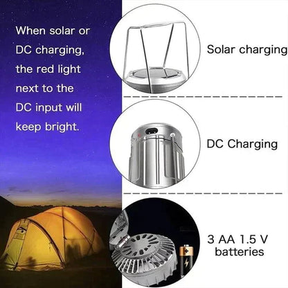 🔥🎁Lanterne de camping LED portable avec ventilateur