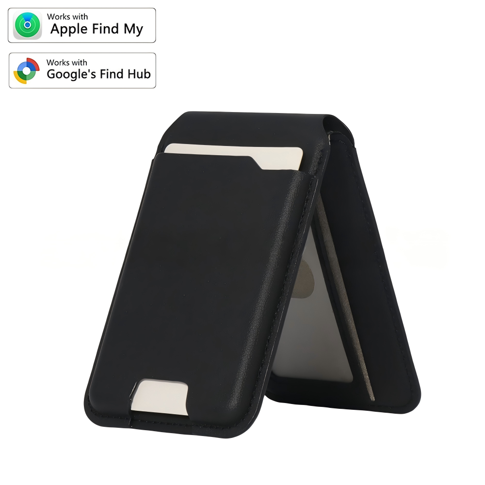 🔥Plus de 50 000 vendus !🔥 Portefeuille intelligent MagSafe en cuir nappa véritable – avec Apple Find My™ et Google Find Hub™, protection RFID et chargement sans fil.