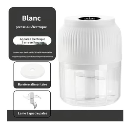 🔥SOLDES 50 % DE RÉDUCTION🔥Mini hachoir à ail électrique multifonction sans fil