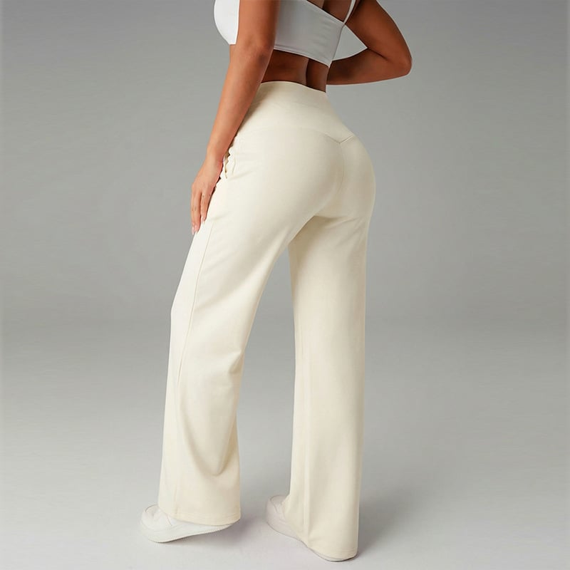 💃 Élégance Quotidienne - Pantalon Droit Femme Tissu Souple - Coupe Ample & Confort Parfait【Offre Spéciale】