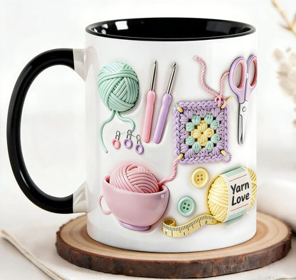 🔥DERNIER JOUR DE LA PROMOTION : 50 % DE RÉDUCTION !!🏆Offre flash⚡ Plus de 50 000 exemplaires vendus ! Presque épuisé💥Mug « Yarn Love », cadeau idéal pour les amateurs de loisirs créatifs et les esprits créatifs