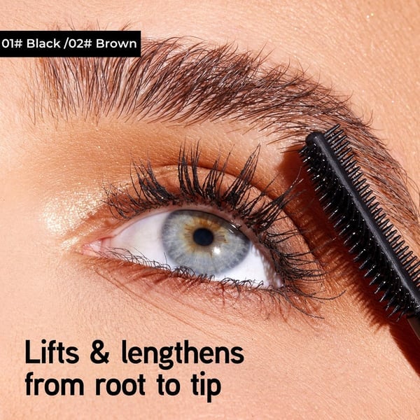 Mascara Toucher✨Tubing – duo noir et marron pour le maquillage des cils