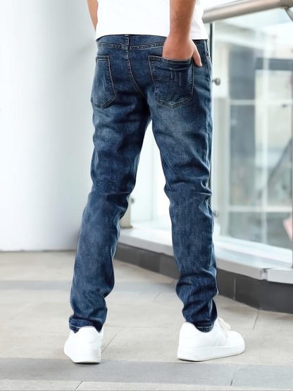 Jean droit pour homme – coupe classique, confortable et intemporel