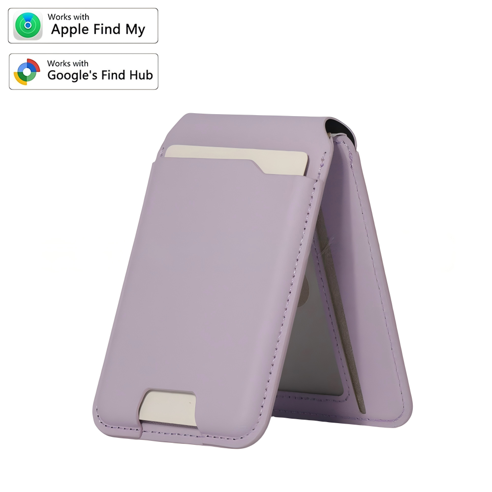 🔥Plus de 50 000 vendus !🔥 Portefeuille intelligent MagSafe en cuir nappa véritable – avec Apple Find My™ et Google Find Hub™, protection RFID et chargement sans fil.