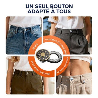 🏆Bouton-pression à allonge métallique à ressort pour jean🔩👖