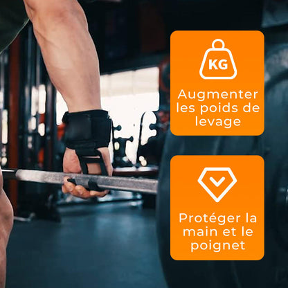 💎 49% DE RÉDUCTION ! 💎 Sangles de Poignet Robustes à Crochets pour Haltérophilie – Prise Ultrasécurisée, Confort Maximal & Support Musculaire Intensif
