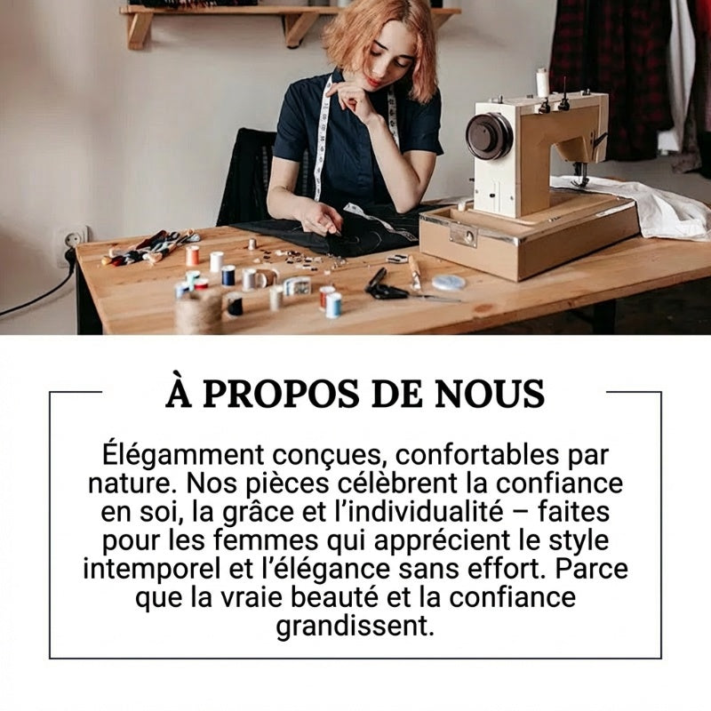 Ensemble composé d'un haut asymétrique charmant et d'un pantalon à jambes larges