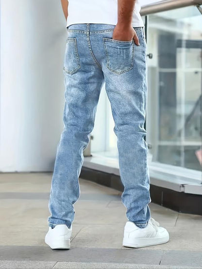Jean droit pour homme – coupe classique, confortable et intemporel