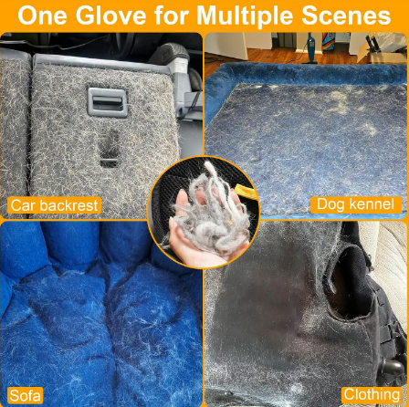 Gants antistatiques pour l'épilation des animaux de compagnie
