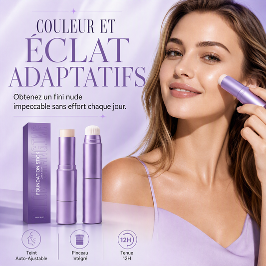 2-en-1 Bâton de Fond de Teint Changeant de Couleur