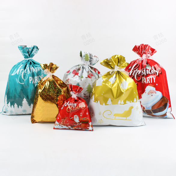 🔥Stock limité disponible 50 % DE RÉDUCTION🔥 - Sacs cadeaux de Noël avec cordon de serrage (biodégradables)