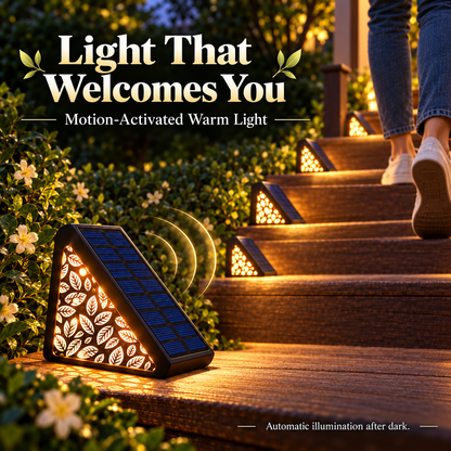 🌙 50 % DE RÉDUCTION ! Lampes d'escalier solaires à détecteur de mouvement – Batterie longue durée, étanchéité IP65 et éclairage floral personnalisable à monter soi-même. Pas de câblage nécessaire pour les jardins, les terrasses et les allées.