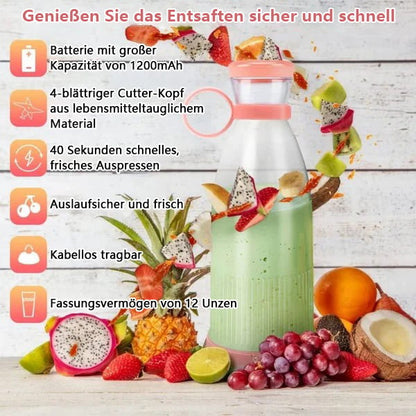 🔈🔈57% de réduction🏆 Extracteur de Jus Portable Best-Seller | 🌟 Savourez du jus frais à tout moment, partout !