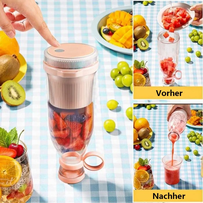 🔈🔈57% de réduction🏆 Extracteur de Jus Portable Best-Seller | 🌟 Savourez du jus frais à tout moment, partout !