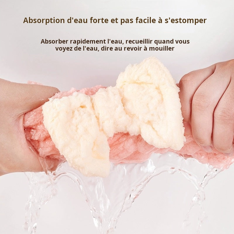 Bonnet de bain sèche-cheveux en polarisé rapide - Nouveau style princesse à nœud