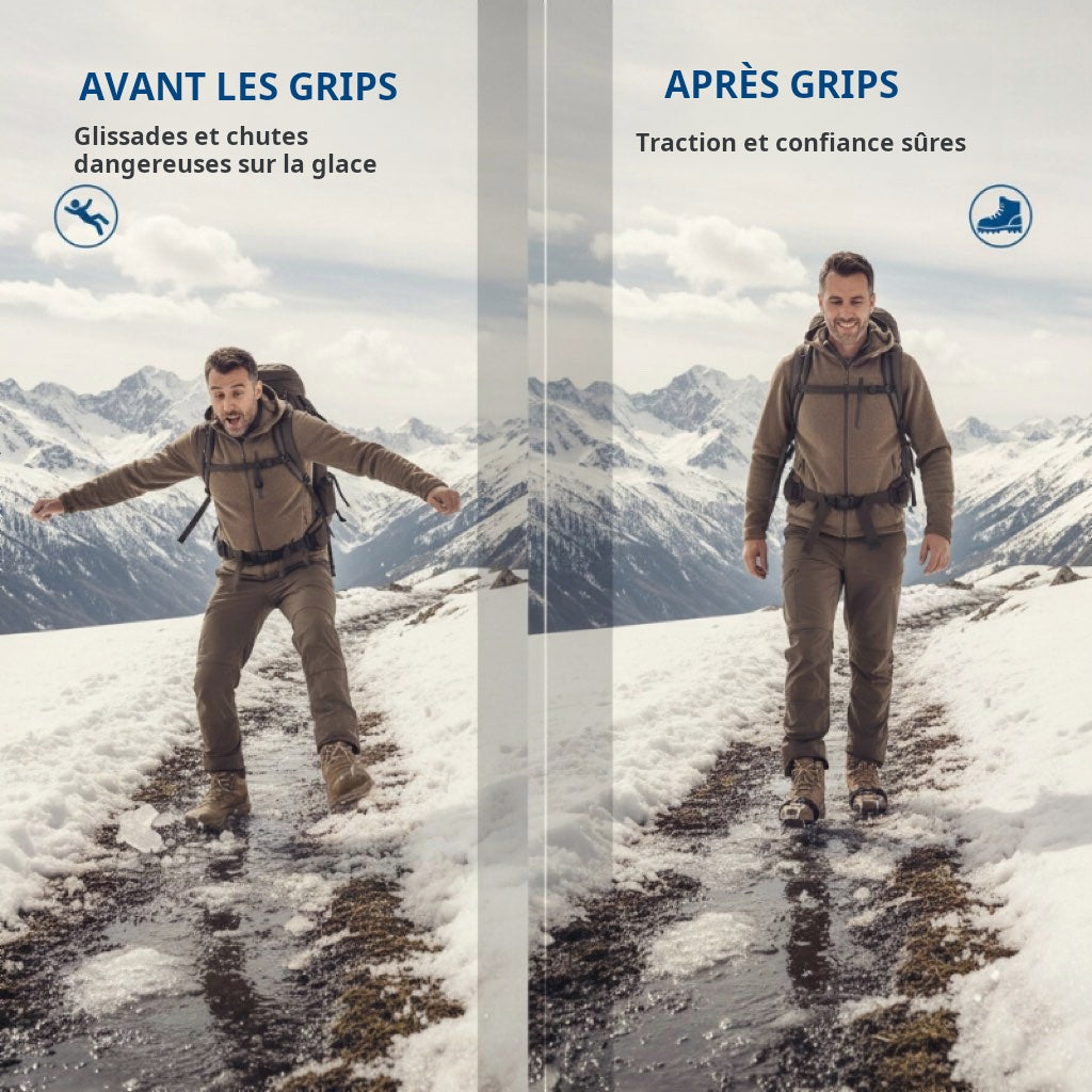 Crampons 26 dents - Sur-chaussures antidérapantes avec pointes