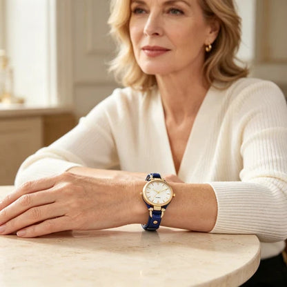 ⌚ 50 % DE RÉDUCTION POUR UNE DURÉE LIMITÉE ! ✨ Montre élégante à bracelet fin – Cadran épuré, bracelet en cuir, mouvement à quartz 💎