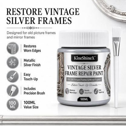 🔥 -50 % PROMO ✨ Pâte de retouche pour peinture métallisée 🖌️ Or ou argent, application facile au pinceau