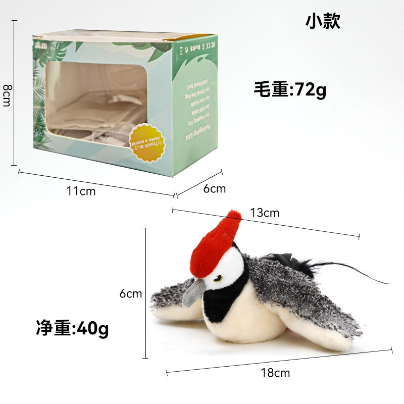 🎄Promotions de Noël🎅Jouet interactif pour chat : Souris volante et chauve-souris réalistes, avec mouvement et son