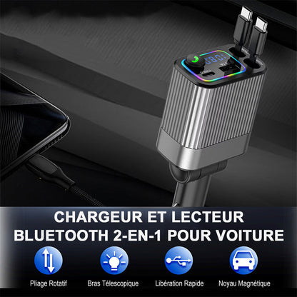 Solution 2-en-1 Voiture ! 🔋✨ Chargez & Écoutez ! 🎧