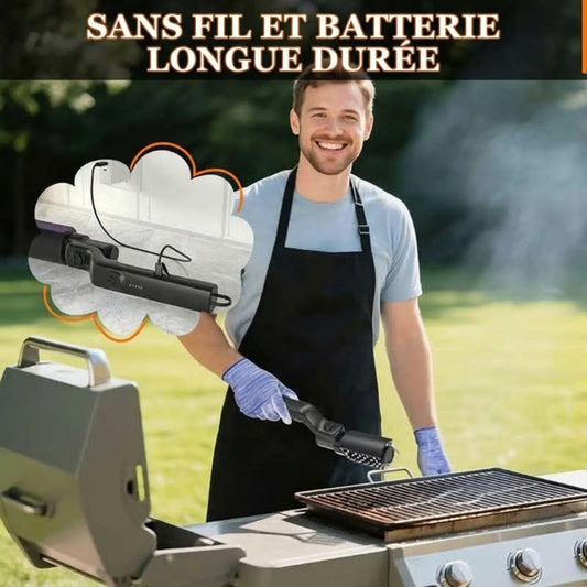 🔥 PROMO FLASH 50% SUR LA BROSSE ! ⚡️ Brosse de Nettoyage BBQ Électrique Sans Fil – Puissante, Rapide & Sans Rayure 🍖