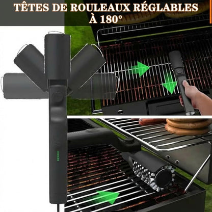 🔥 PROMO FLASH 50% SUR LA BROSSE ! ⚡️ Brosse de Nettoyage BBQ Électrique Sans Fil – Puissante, Rapide & Sans Rayure 🍖
