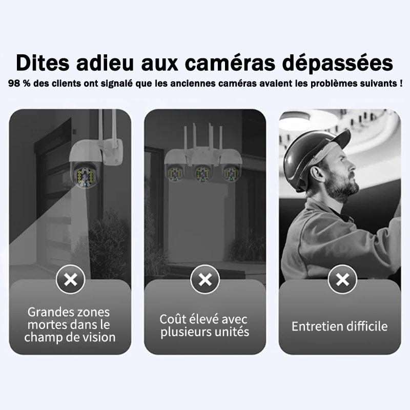 ✨🌞 Caméra de vision nocturne sans fil【Vente Directe Usine】