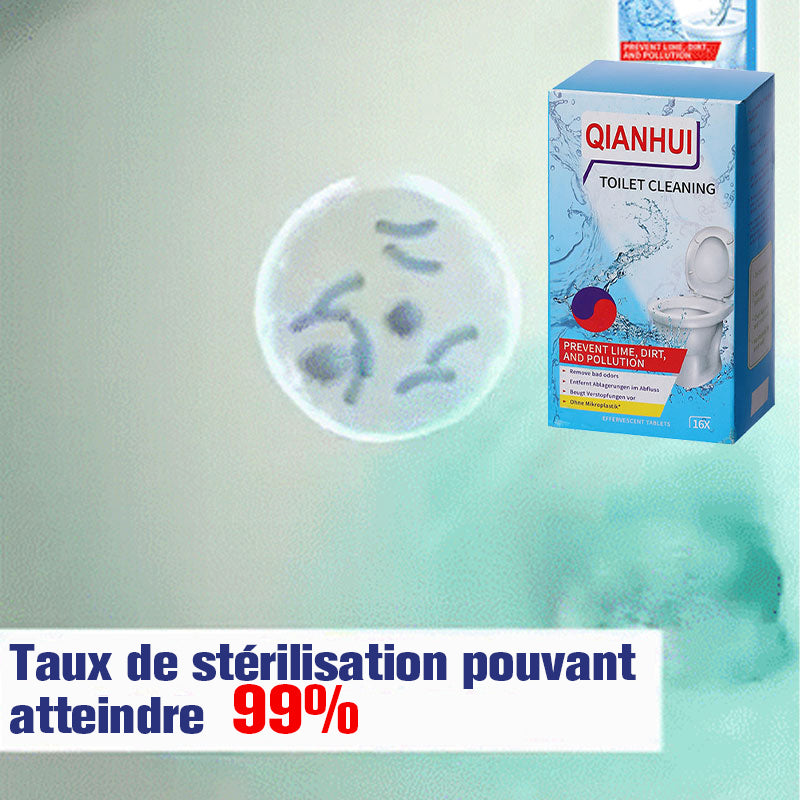 Comprimés effervescents de nettoyage des toilettes - décontamination, tartre urinaire, alcali urinaire et élimination des odeurs