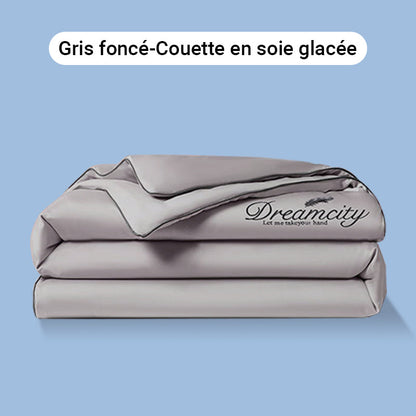 ❄️💕 VENTE DIRECTE USINE -53% ! Parure de Lit 4 Pièces en Velours Haut de Gamme – Douce, Respirante & Rafraîchissante (Tailles 1-2 Places)