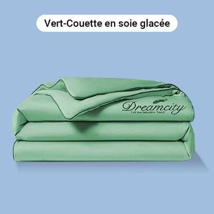 ❄️💕 VENTE DIRECTE USINE -53% ! Parure de Lit 4 Pièces en Velours Haut de Gamme – Douce, Respirante & Rafraîchissante (Tailles 1-2 Places)
