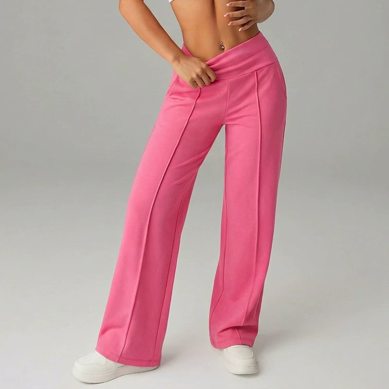 💃 Élégance Quotidienne - Pantalon Droit Femme Tissu Souple - Coupe Ample & Confort Parfait【Offre Spéciale】