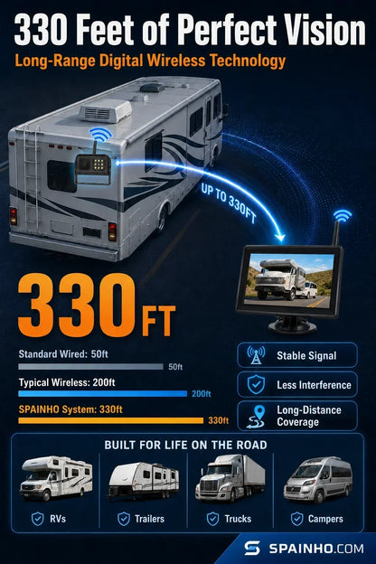 🔥‑50% PROMO FLASH🚗 Système caméra de recul sans fil HD 1080p, vision nocturne, installation facile, sécurité pour vos manœuvres automobiles 📸✨