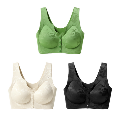 🏆Soutien-Gorge Confortable Sans Armature avec Fermeture Frontale🌿