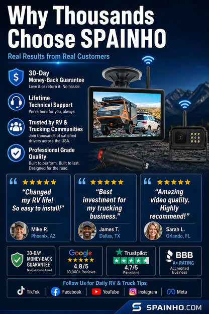 🔥‑50% PROMO FLASH🚗 Système caméra de recul sans fil HD 1080p, vision nocturne, installation facile, sécurité pour vos manœuvres automobiles 📸✨
