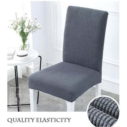 🔥‑50% Réduction ! Housse de chaise extensible 🪑 Ajustement parfait, anti-tache, protège et rénove vos chaises facilement ✨