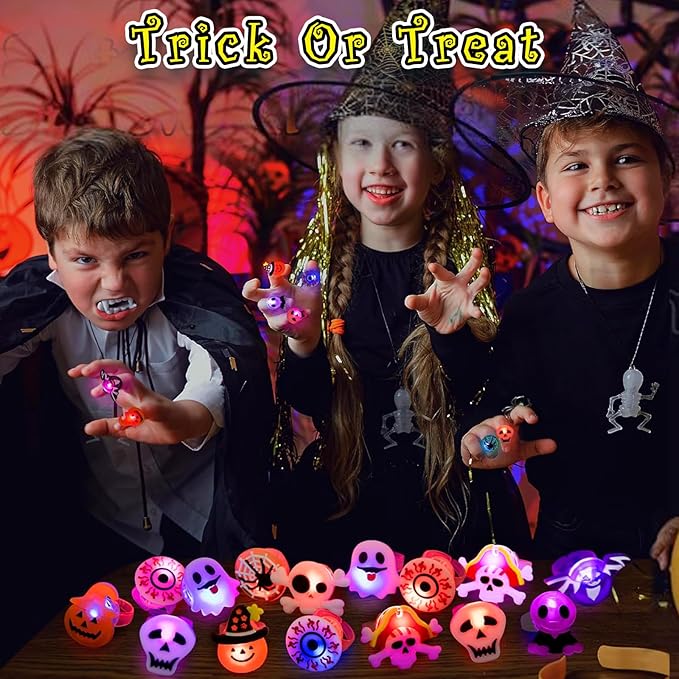 🎁 Couronne Lumineuse LED Halloween 😍 - Lot de 50 pièces